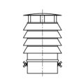 Daszek z 4 pierścieniami SWR Ø 130mm ocynk