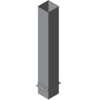 Przedłużenie komina prostokątne 1mb gr.0,8mm