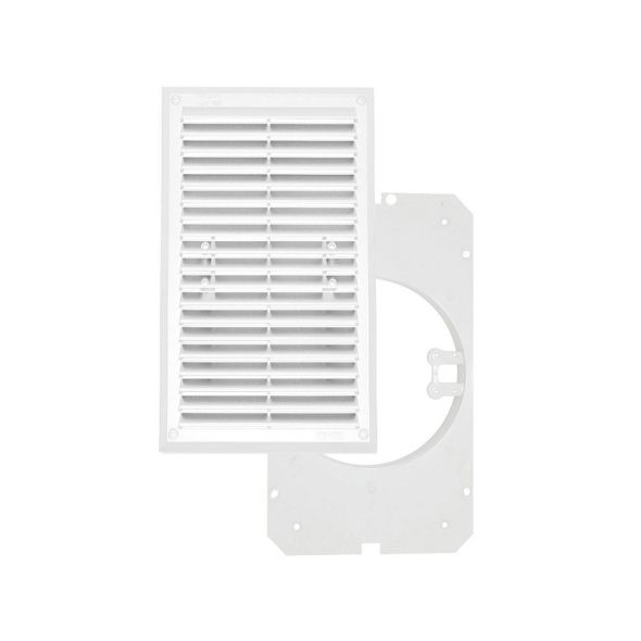 Kratka wentylacyjna 175x295 mm PVC z wyjściem rurowym