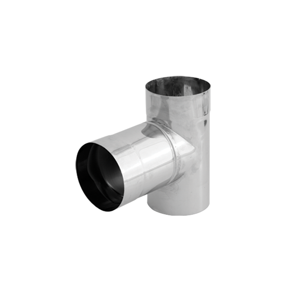 Trójnik 90° nierdzewny SPIROFLEX Ø 100mm